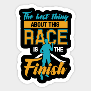 Funny Marathon Running and Cross Country Runner Foodie Sticker